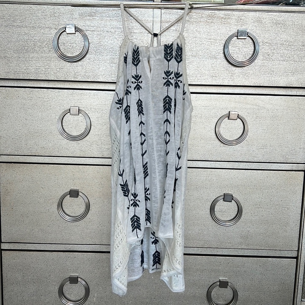 Cute tribal tank top with a open back